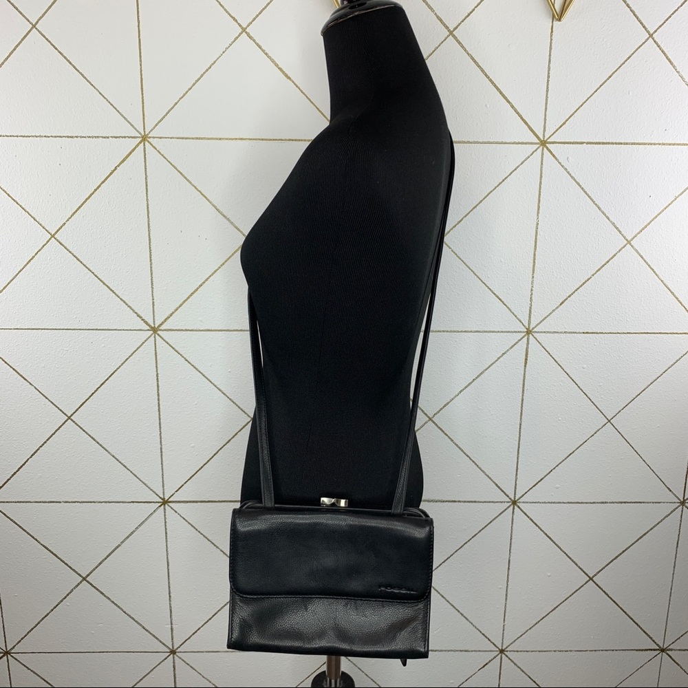 Fossil Genuine Leather Crossbody Black OS